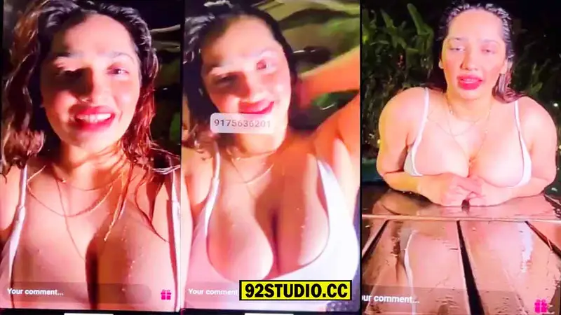 Aditi Mistry Nude Live in Open Pool Video